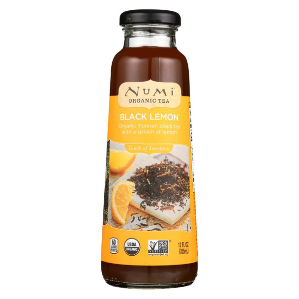 Numi Tea Organic Tea - Black Lemon - Case of 12 - 12 fl oz