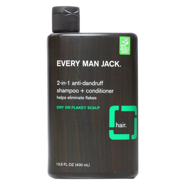 Every Man Jack Shampoo - 2In1 - Anti-Dandruff - 13.50 fl oz