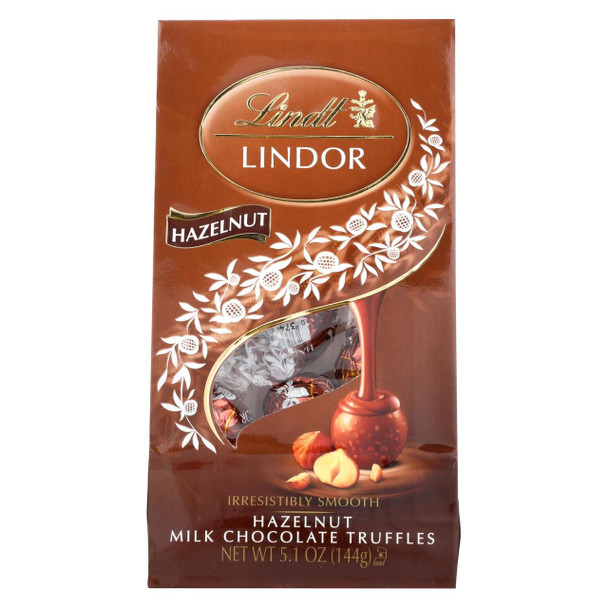 Lindt - Truffles Hazelnut Milk Chocolate - Case of 6-5.1 oz