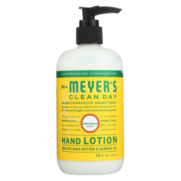 Mrs. Meyer's Clean Day - Hand Lotion - Honeysuckle - Case of 6 - 12 fl oz