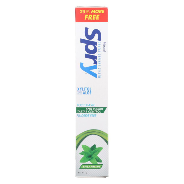 Spry Toothpaste - Spearmint - 5 oz