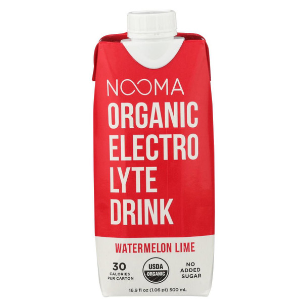 Nooma Electrolite Drink - Organic - Watermelon Lime - Case of 12 - 16.9 fl oz