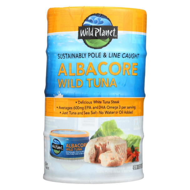 Wild Planet Wild Tuna - Albacore 4 Pack - Case of 12 - 4/5 oz