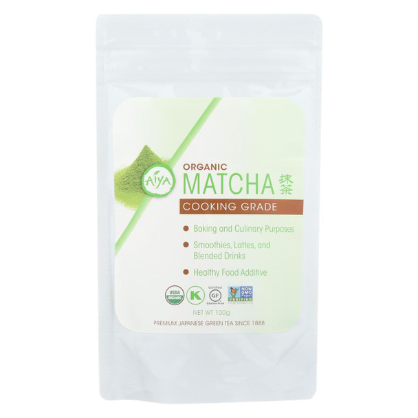 Aiya Tea - Organic Matcha - Cooking Grade - Case of 6 - 100 G