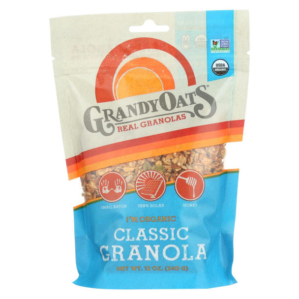 Grandy Oats Granola - Classic - Case of 6 - 12 oz.