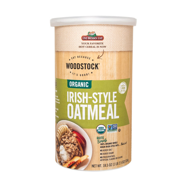 Woodstock Organic Traditional Rolled Oats - Case of 12 - 18.5 OZ