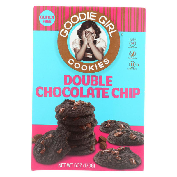 Goodie Girl Cookies - Cookies - Double Chocolate Chip - Case of 6 - 6 oz.