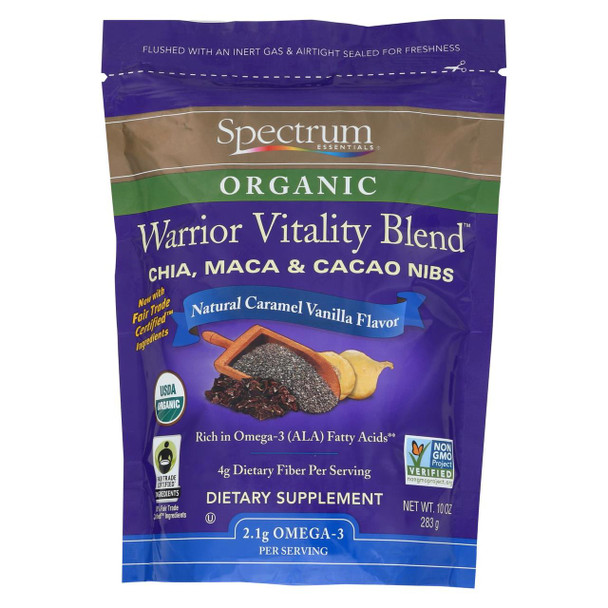 Spectrum Essentials Maca - Cacao - Organic - Warrior Vitality Blend - 10 oz