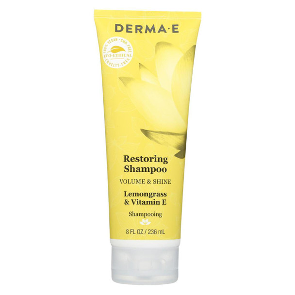 Derma E - Shampoo - Volume and Shine - Restoring - 8 fl oz.