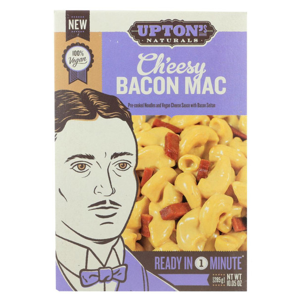 Upton's Naturals Macaroni - Ch'Eesy Bacon - Case of 6 - 10.05 oz