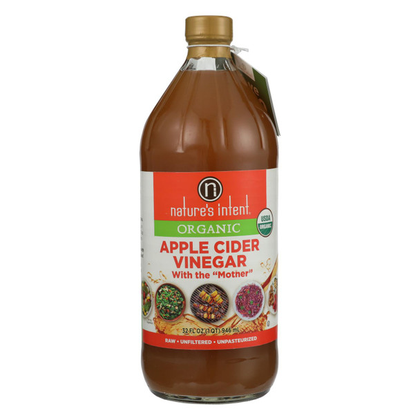 Nature's Intent Vinegar - Organic - Apple Cider - Case of 6 - 32 fl oz