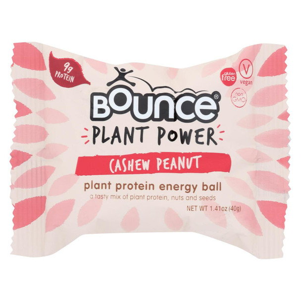 Bounce - Energy Ball Cashew Peanut - Case of 12-1.41 oz