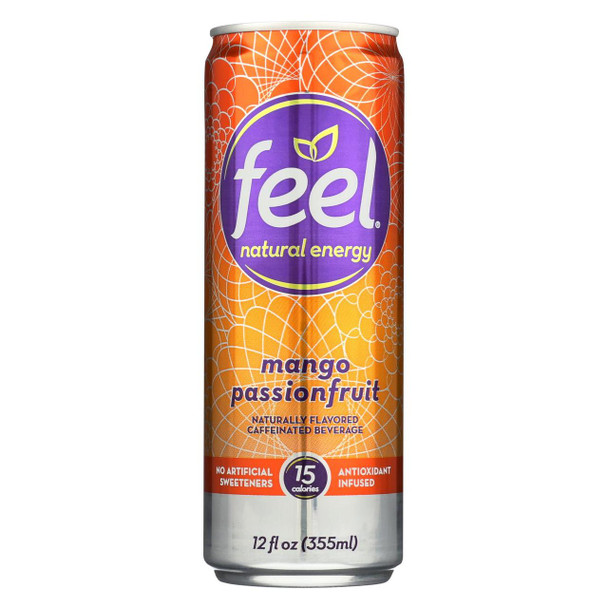 Feel Natural Energy Energy Drink - Mango Passionfruit - Case of 12 - 12 oz