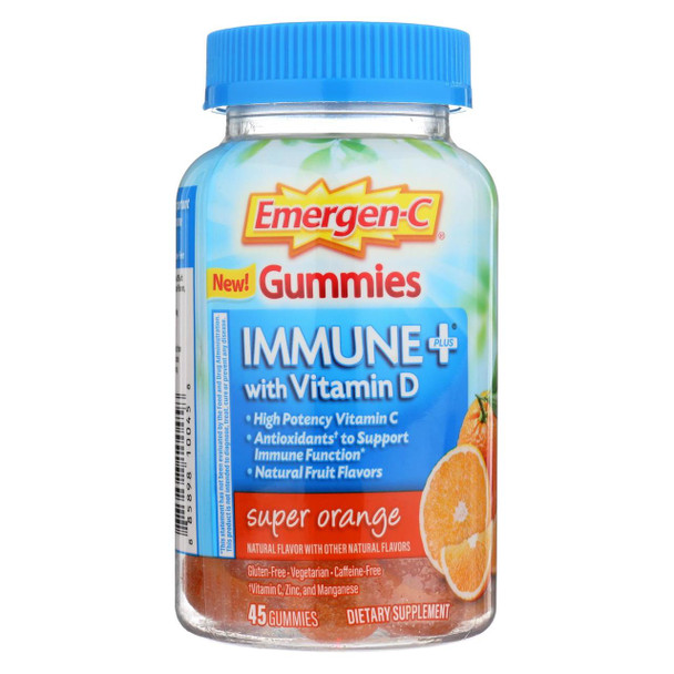 Emergen-C Gummies - Immune - Orange - 45 count