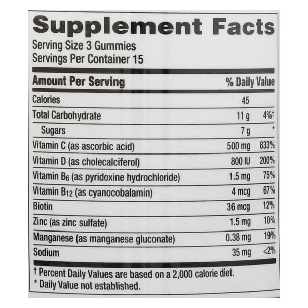 Emergen-C Gummies - Immune - Raspberry - 45 count