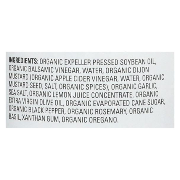 Drew's Organics Organic Dressing and Quick Marinade - Rosemary Balsamic - 12 Fl. Oz. - Case of 6