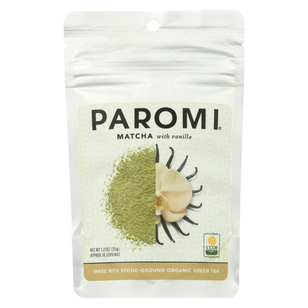 Paromi Tea - Matcha Vanilla - Case of 6 - 1.23 OZ