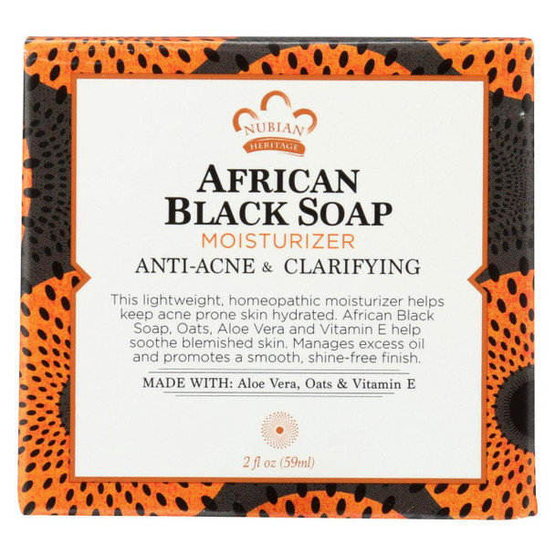 Nubian Heritage Moisturizer - African Black Soap - 2 fl oz
