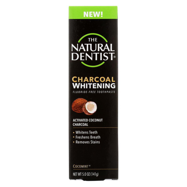 Natural Dentist Toothpaste - Charcoal - White - 5 oz