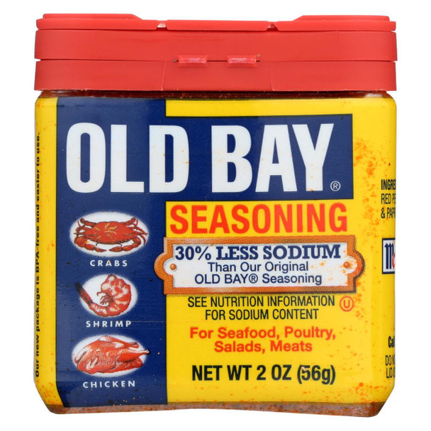 Old Bay - Seasoning - 30% Less Sodium - Case of 12 - 2 oz