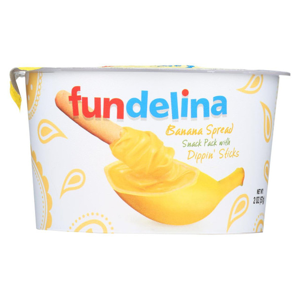 Fundelina Snack Pack - With Dippin Bread Sticks - Case of 12 - 2 oz.
