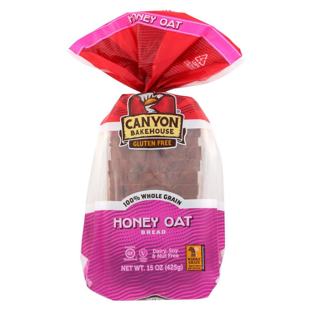 Canyon Bakehouse - Bread Loaf Honey Oat - Case of 6-15 oz