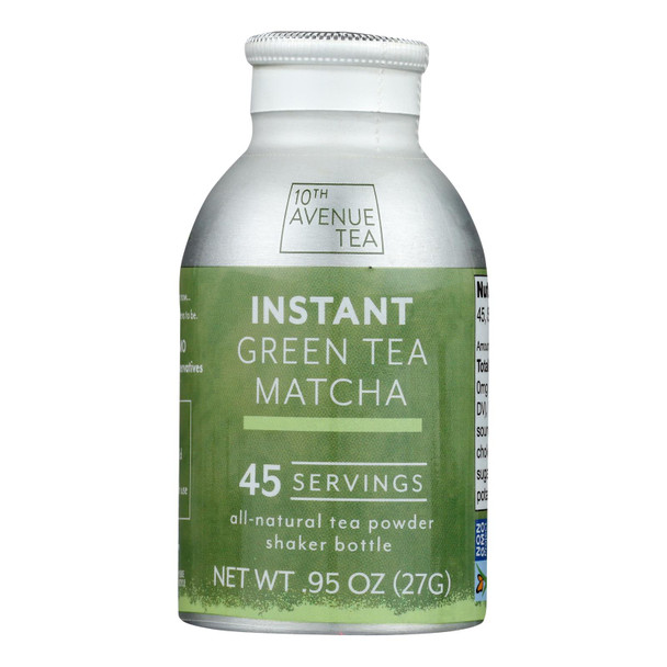 10th Avenue Tea - Tea Green Matcha Instant - Case of 6-0.95 oz