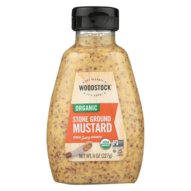 Woodstock Organic Stone Ground Mustard - 1 Each 1 - 8 OZ