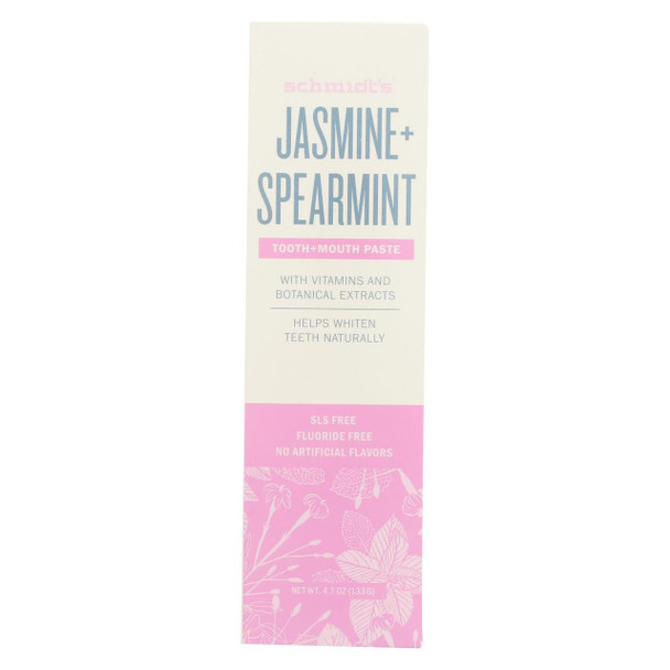 Schmidt's - Toothpaste Jasmine Spearmint - 4.7 oz.