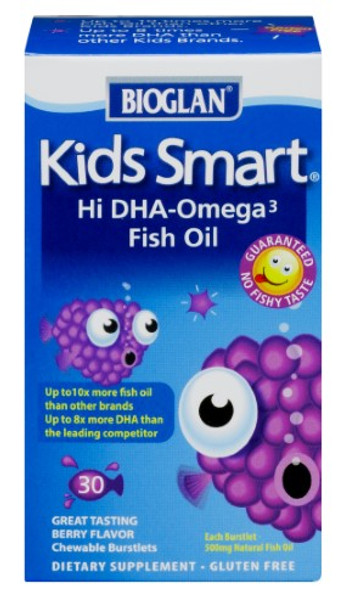 Bioglan Smart Kids - Omega 3 Brain Formula - 30 Soft Gels