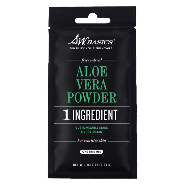S.W. Basics - Aloe Vera Powder Mask Single Use - Case of 10 -.1 OZ