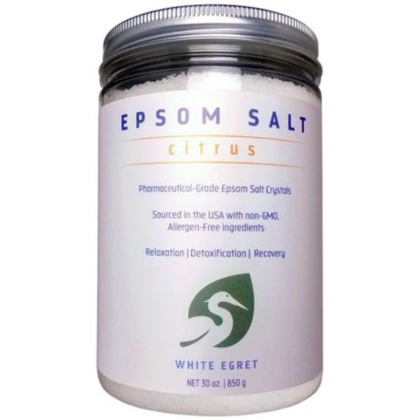White Egret Epsom Salt - Citrus - 30 oz.
