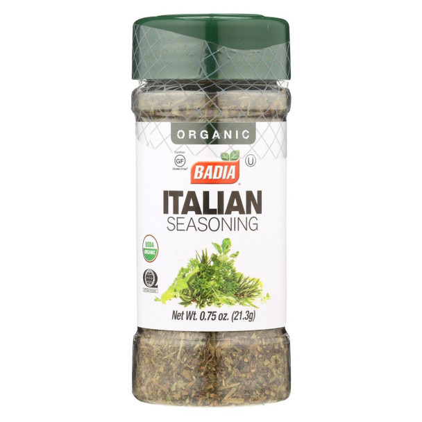 Badia Spices - Organic Italian Seasoning - Case of 12 - 0.75 oz.