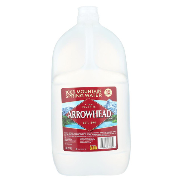 Arrowhead Spring Water - Water Spring Mountain Jug - Case of 6 - 1 Gallon