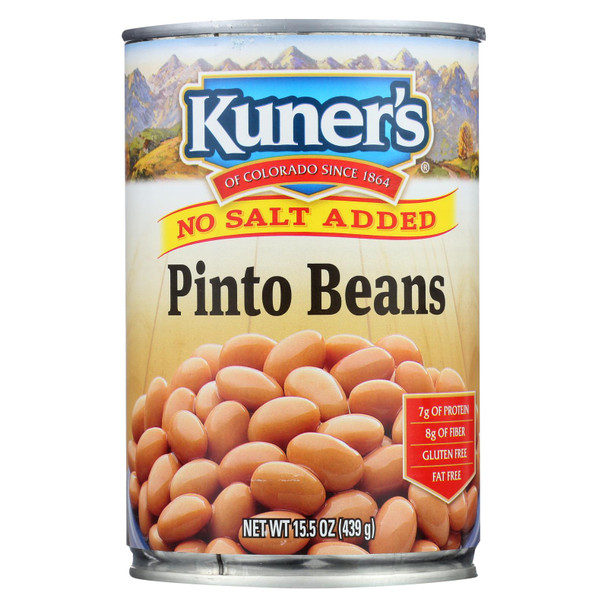 Kuner - Pinto Beans - No Salt Added - Case of 12 - 15 oz.