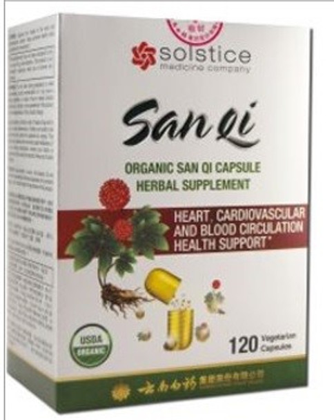 Solstice Medicine Company - San qi Herbal Supplement - 120 Vegetarian Capsules