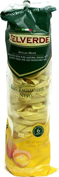 Delverde - Egg Tagliatelle Pasta - Case of 12 - 8.8 oz.