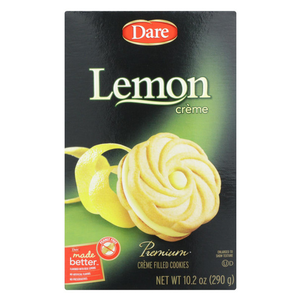 Dare - Cookies - Lemon Creme - Case of 12 - 10.2 oz.