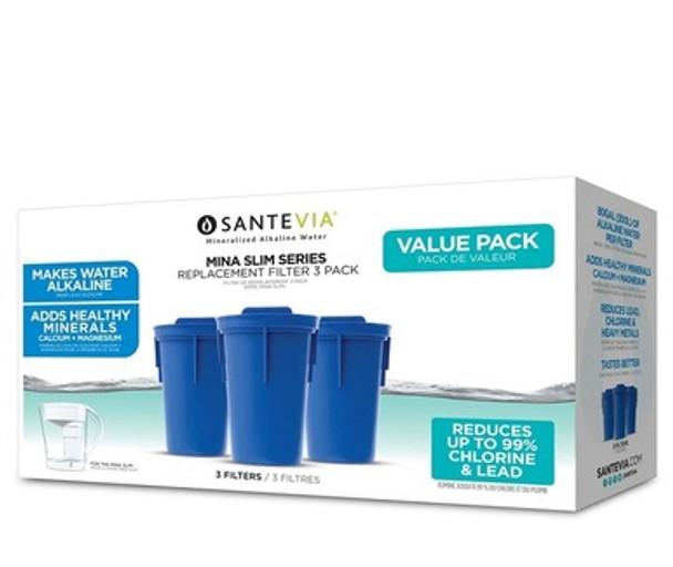 Santevia Water Systems - Alkaline Pitcher - Value Pack -3 Count