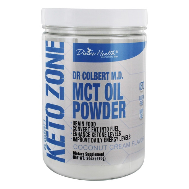 Divine Health - Keto Zone - MCT Oil Powder - Coconut Cream - 10.58 oz.