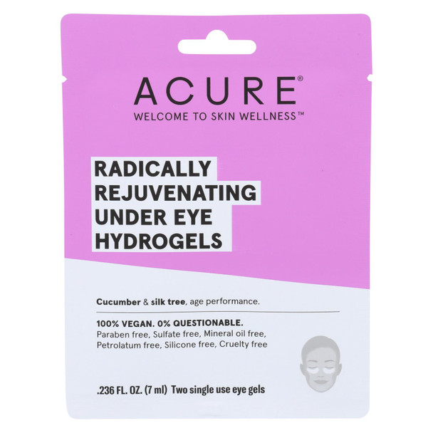 Acure - Under Eye Mask - Radically Rejuvenating Hydrogel - Case of 12 - 1 Each