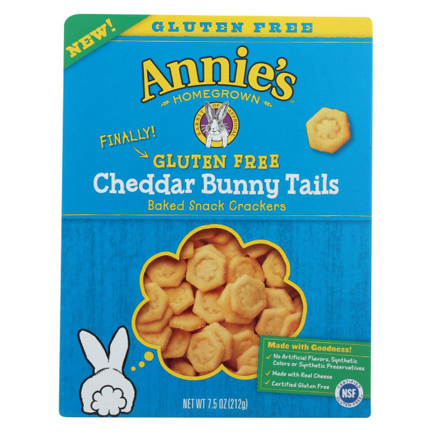 Annie's Homegrown - Cheddar Bunny Tails - Case of 12-7.5 oz.