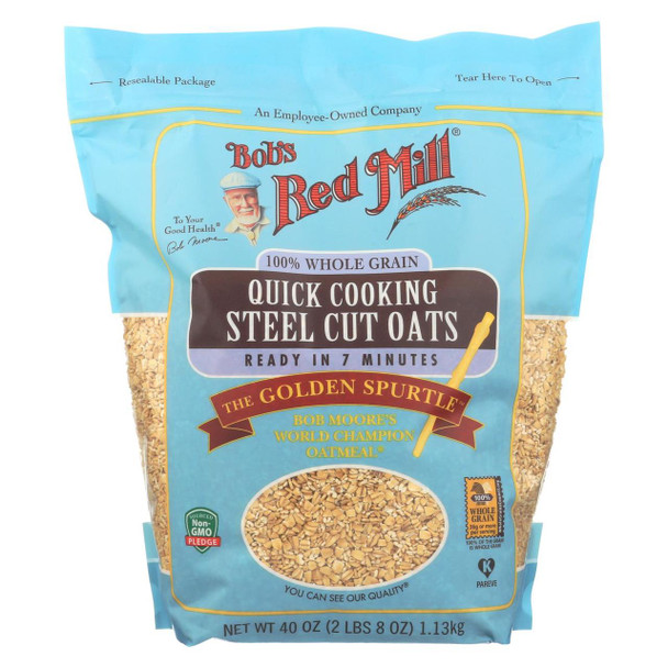 Bob's Red Mill - Quick Cooking Steel Cut Oats - Case of 4-40 OZ