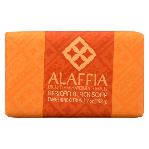 Alaffia - Bar Soap - Tangerine Citrus Shea Butter - 7 OZ