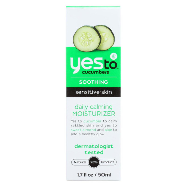 Yes To - Cucumbers - Daily Calming Moisturizer - Sensitive Skin - 1.7 fl oz.