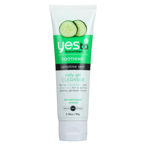 Yes To - Cucumbers - Daily Gel Cleanser - Sensitive Skin - 3.38 oz.