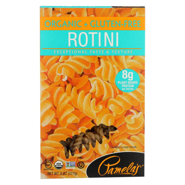 Pamela's Products - Organic Gluten-Free Pasta - Rotini - Case of 12 - 8 oz.
