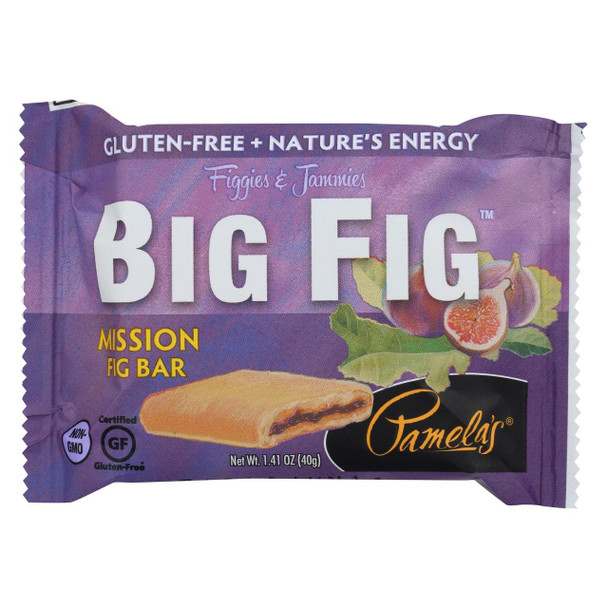 Pamela's Products - Gluten-Free Big Fig Bar - Mission Fig - Case of 12 - 1.41 oz.