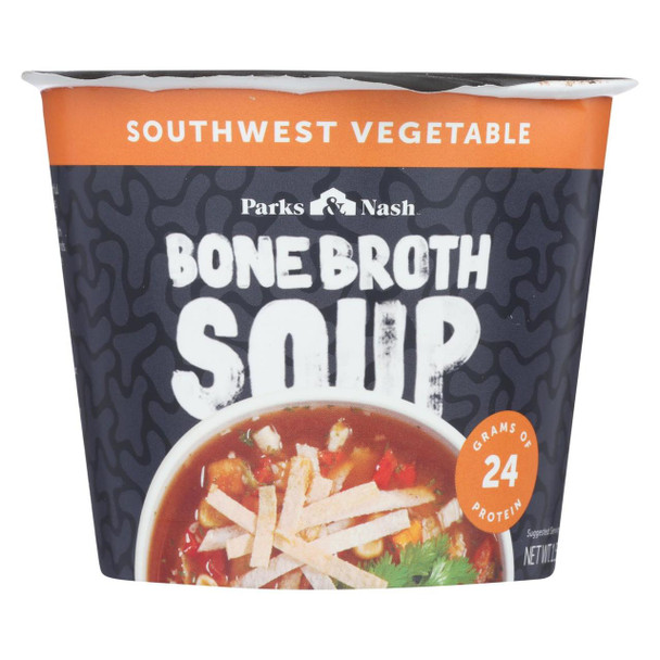 Bone Broth Soup - Soup Cup - Southwest Vegetable - Case of 6 - 1.55 oz.