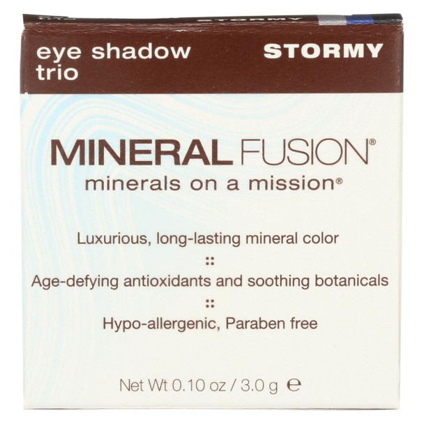 Mineral Fusion - Eye Shadow Trio - Stormy - 0.1 oz.